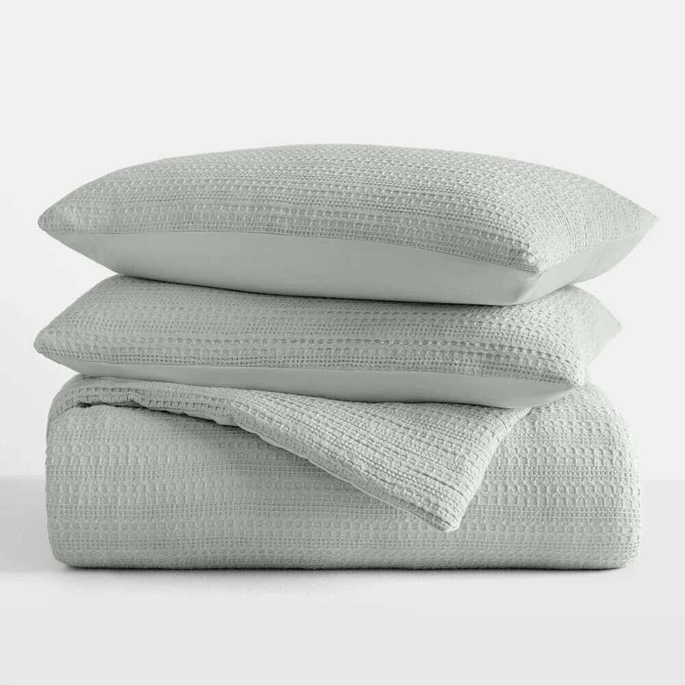 Ienjoy Home All Season Down-Alternative Waffle Textured Comforter Set 2-Pc BED36